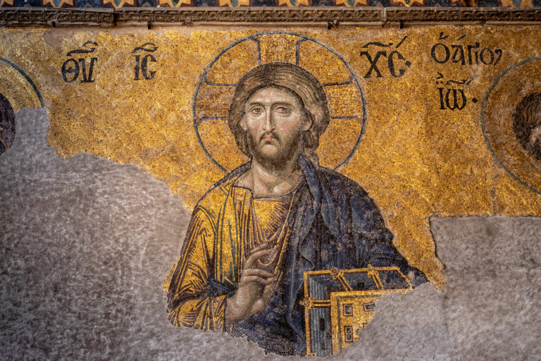 jesus mosaic in turkey