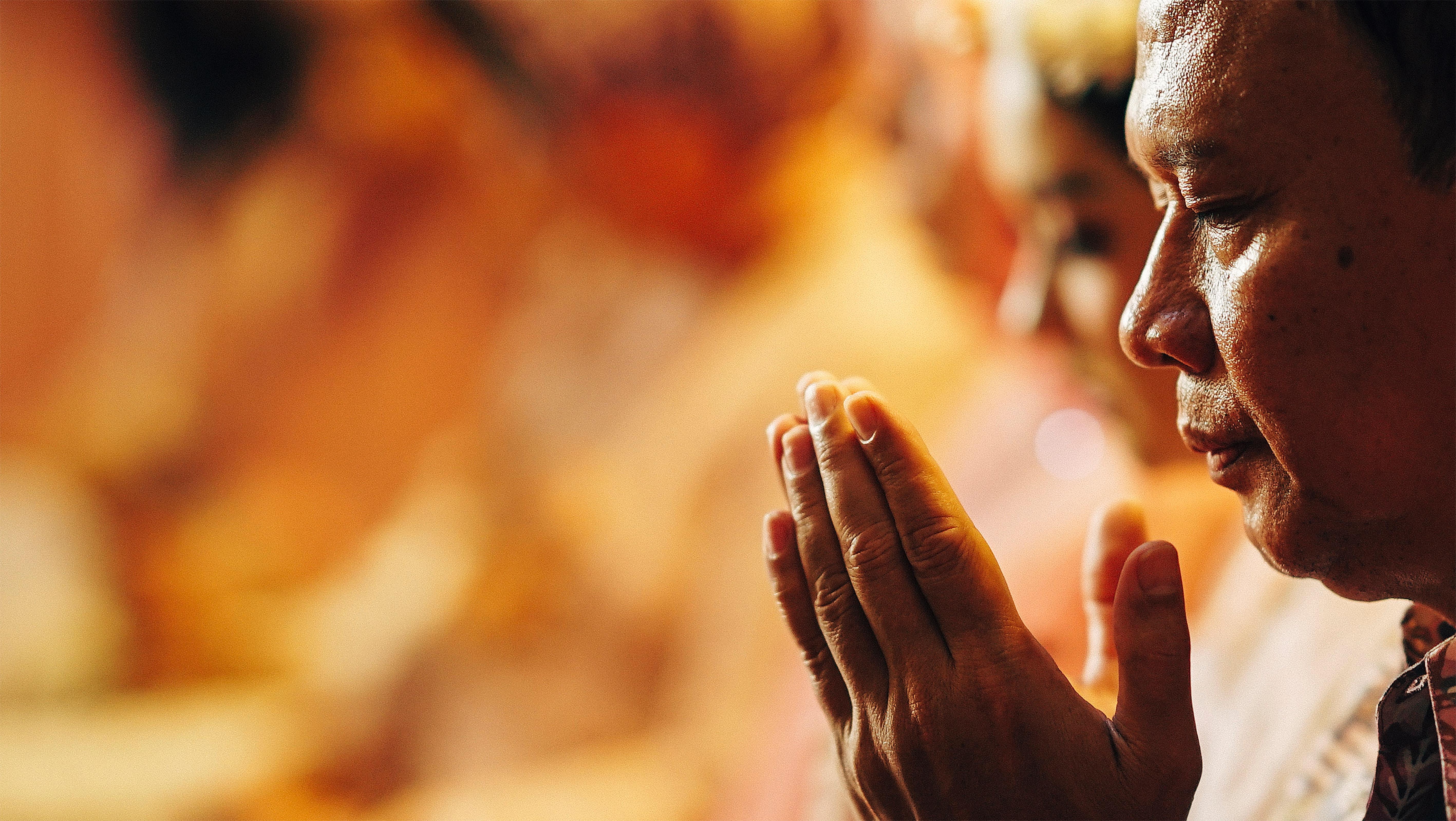 person praying