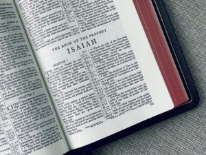 bible open book of isaiah