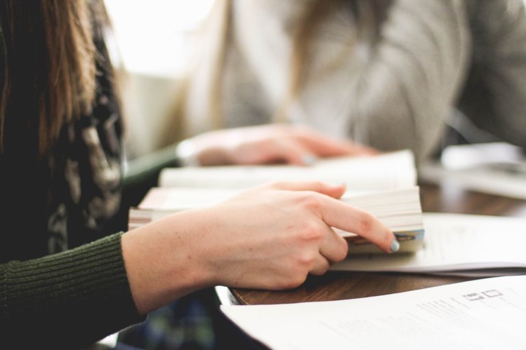 woman holding a bible