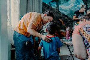 woman on mission trip