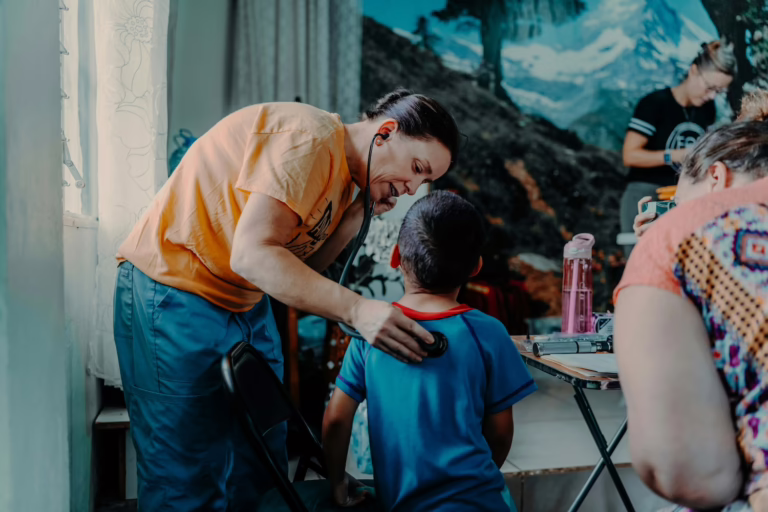 woman on mission trip