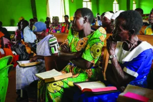 Kuku women in church in Uganda